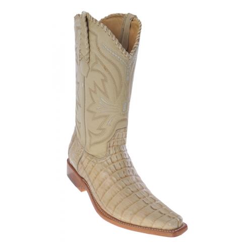 Los Altos Oryx All-Over Genuine Crocodile Tail Square Toe Cowboy Boots 710111